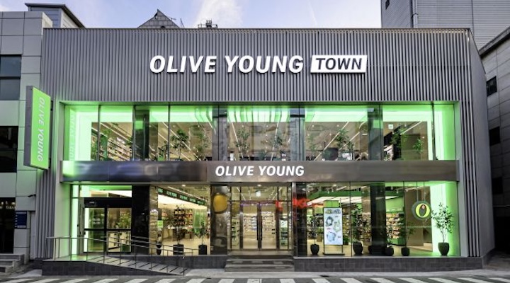 Olive Young store in in Gangneung, Gangwon Province