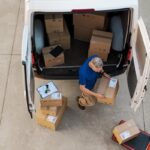 delivery man and truck