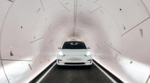 car in tunnel